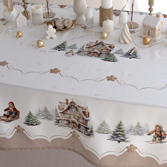 Скатерть 145х225 см "Пряничный домик"