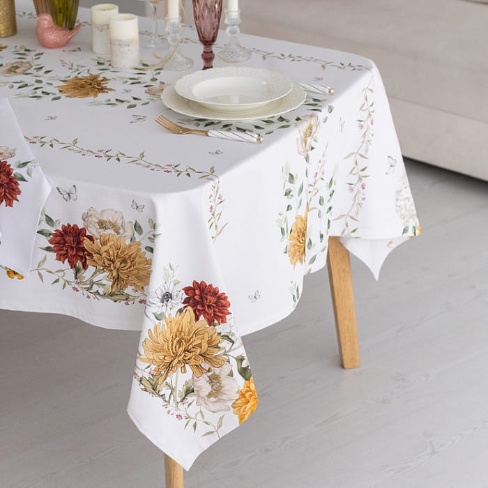 Скатерть 110х145 см "Цветочная симфония"