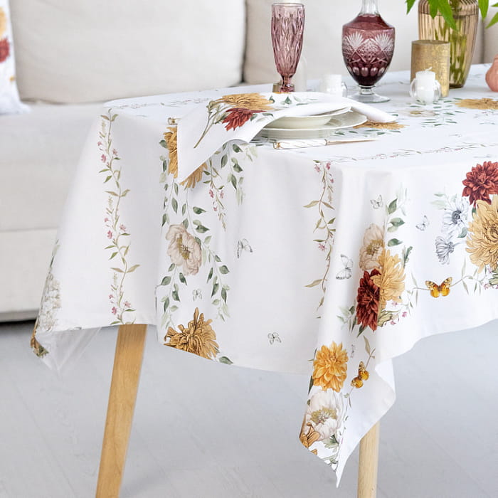 Скатерть 145х250 см "Цветочная симфония"