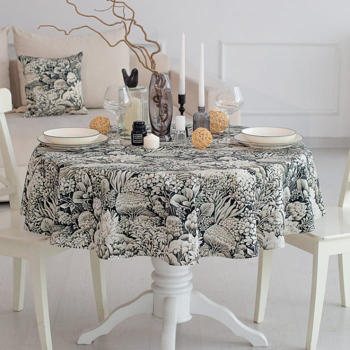 Скатерть круглая D-150 см "Вивьен"