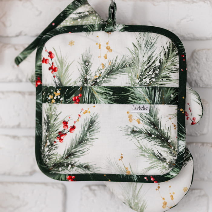 Комплект прихваток "Ветви Рождества"