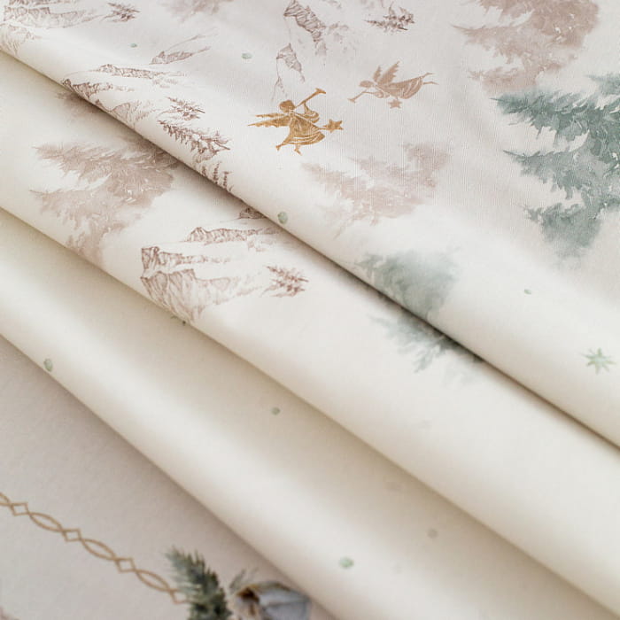 Скатерть круглая D-170 см "Снежный ангел"