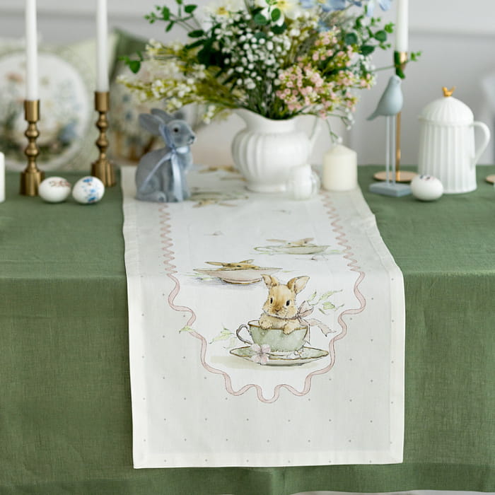 Дорожка 40х190 см "Заварные зайки"