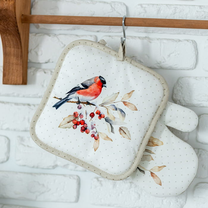 Комплект прихваток "Пернатые истории"