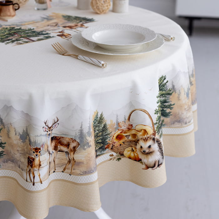 Скатерть круглая D-170 см "Дубрава"