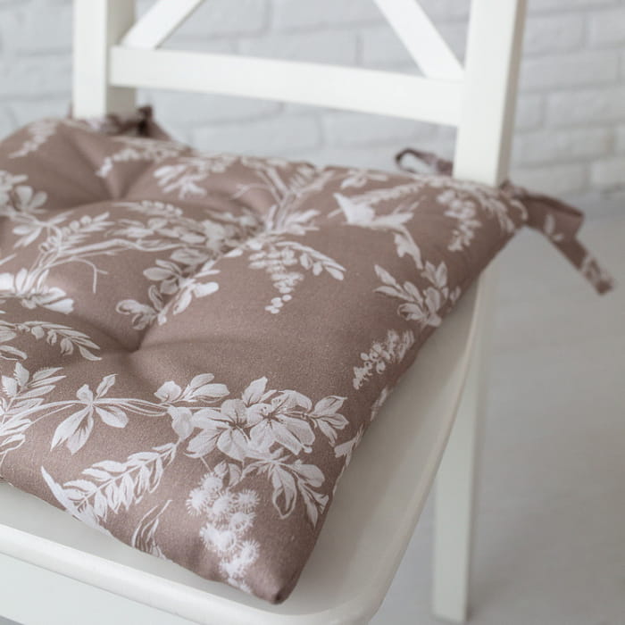 Подушка на стул "Баллада кофейная"