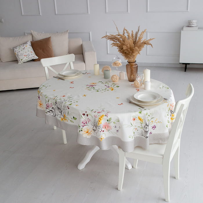 Скатерть овальная 150х200 см "Соната"