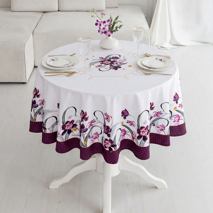 Скатерть круглая D-170 см "Виола"