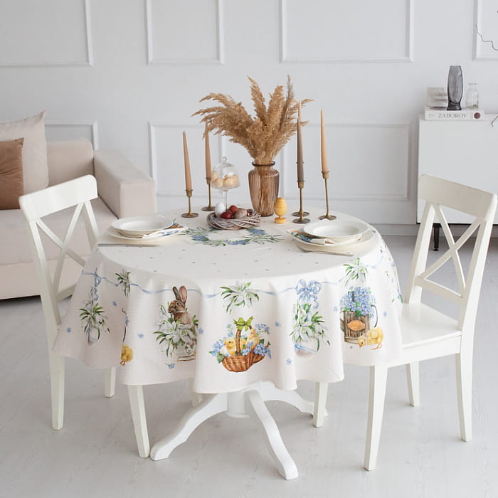 Скатерть круглая D-170 см "Ретро"