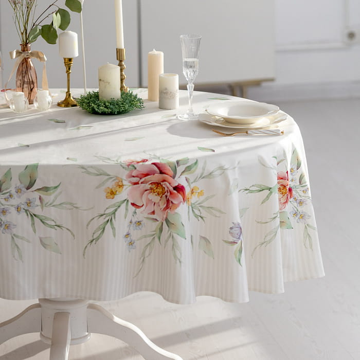 Скатерть овальная 150х205 см "Белла"