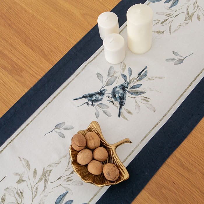 Дорожка 40х145 см "Блюз" синяя