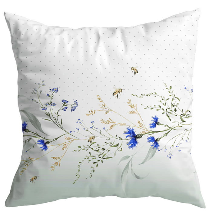 Декоративная наволочка "Васильки" гирлянда