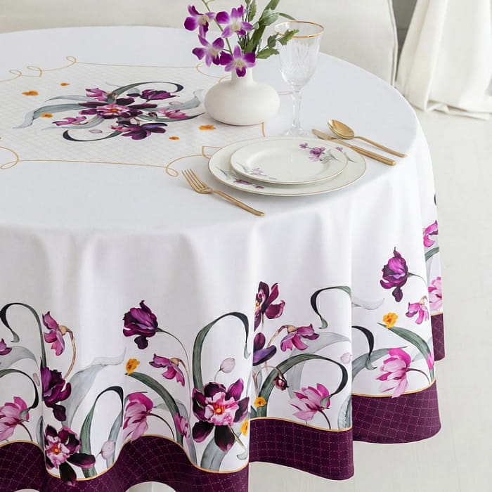 Скатерть круглая D-170 см "Виола"
