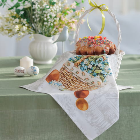 Салфетка "Рада" корзинка с надписью, 1 шт