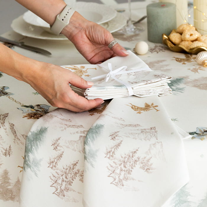 Набор Set-4 салфеток "Снежный ангел"