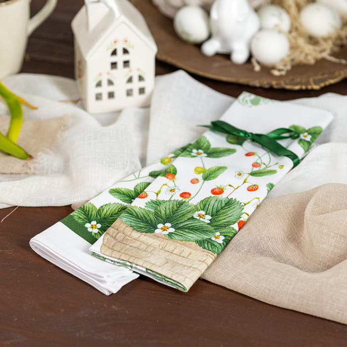 Набор Set-2 полотенец "Земляничная поляна"