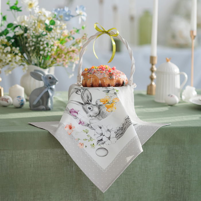 Салфетка "Соната" серая, 1 шт