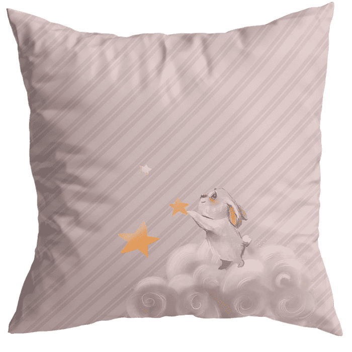 Декоративная наволочка "Санта" с надписью