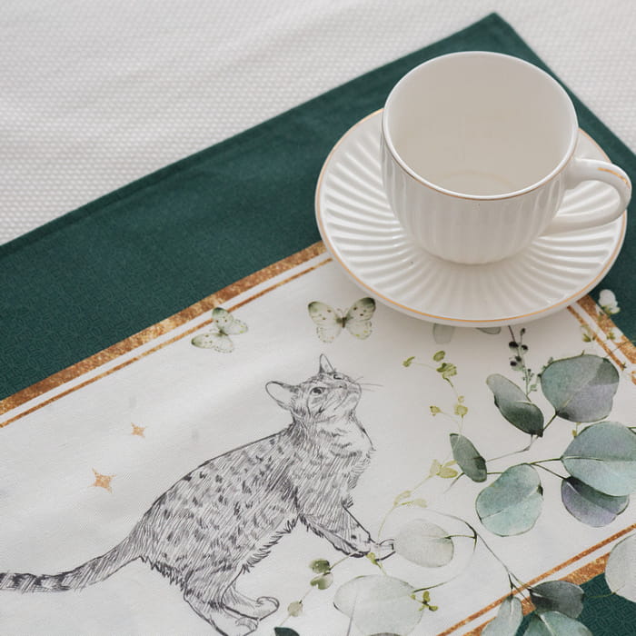 Набор  плейсматов "Эвелина" с котом