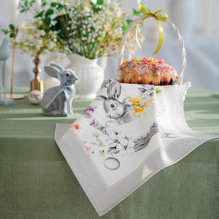 Салфетка "Соната" серая, 1 шт