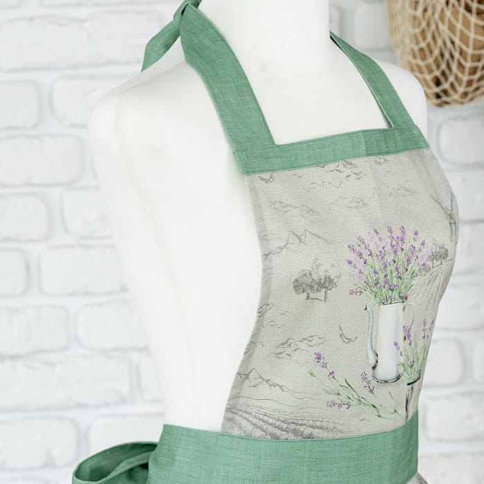 Фартук "Лавандовое лето" модель Кокетка