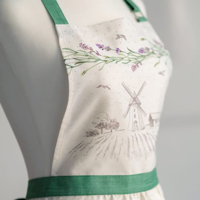 Фартук "Лавандовое лето" модель Английский