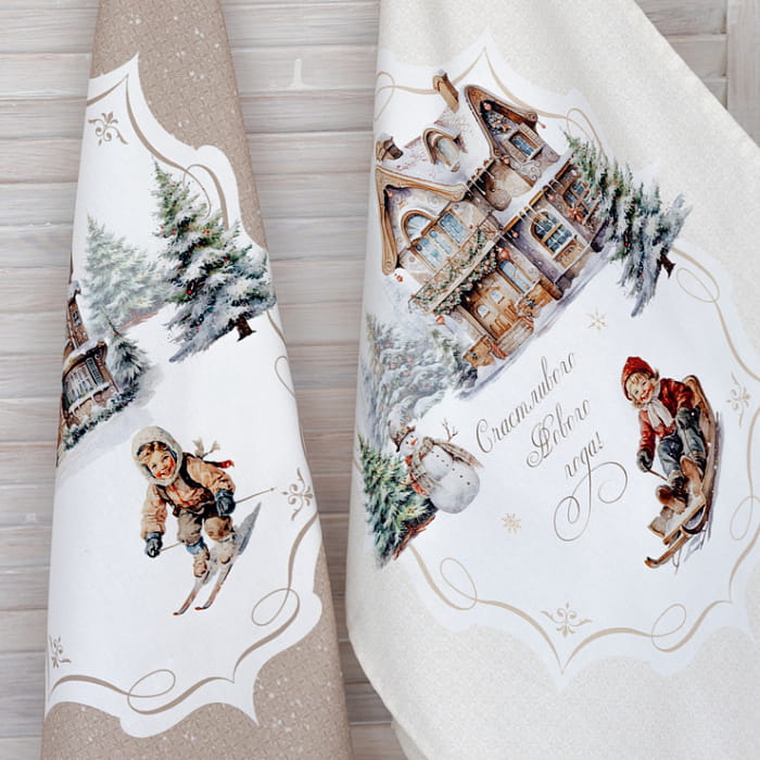 Набор Set-2 полотенец "Пряничный домик"