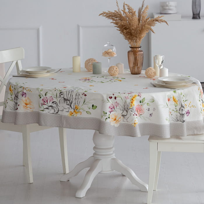 Скатерть овальная 150х200 см "Соната"