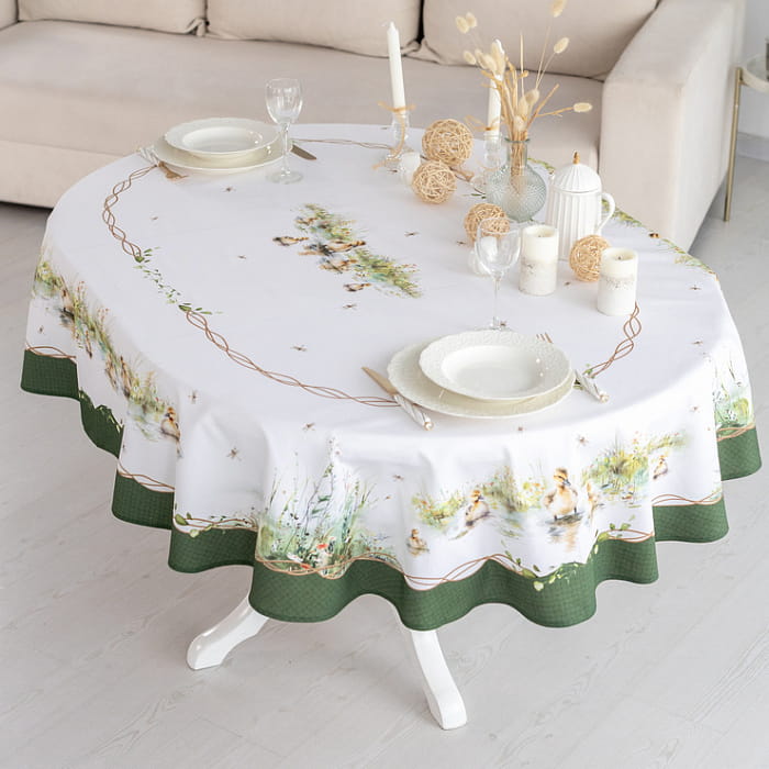 Скатерть овальная 150х248 см "Тутти"