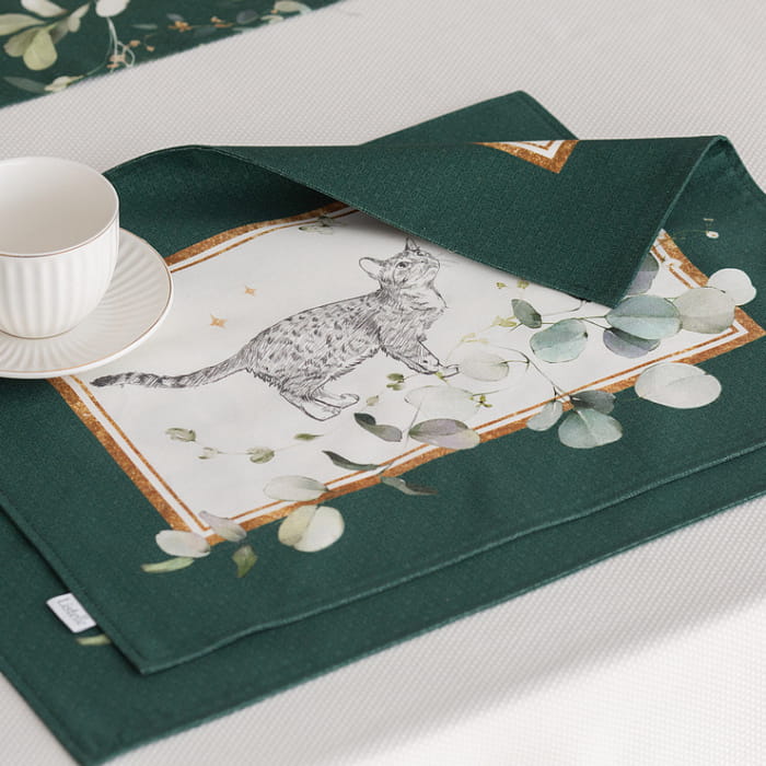 Набор  плейсматов "Эвелина" с котом