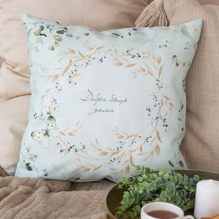 Декоративная наволочка "Эвелина" венок