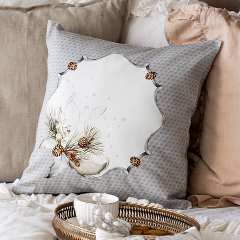 Декоративная наволочка "Стоун рамка"