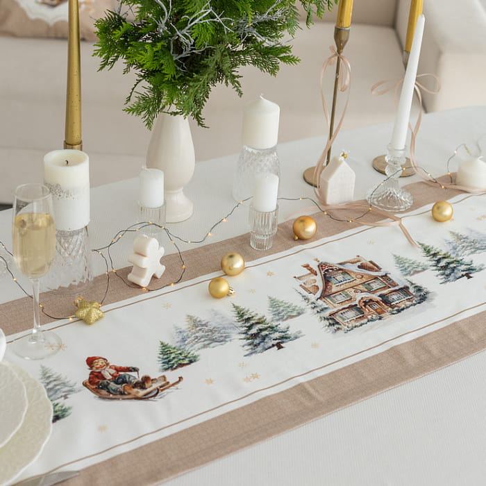 Дорожка 40х185 см "Пряничный домик" декоративная