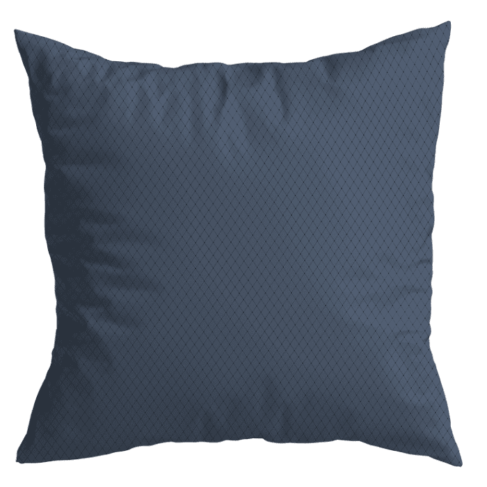 Декоративная наволочка "Айрис" синяя рамка