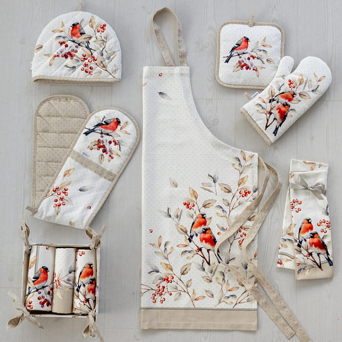 Прихватка двойная "Пернатые истории"