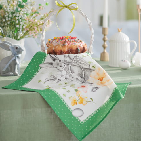 Салфетка "Соната" зеленая, 1 шт