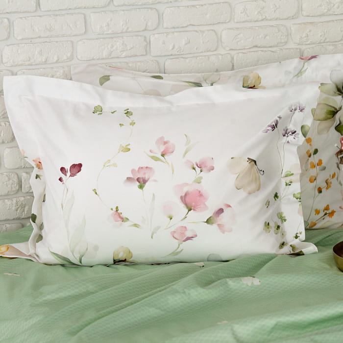 Наволочка 50х70 "Николетта" розовый букет