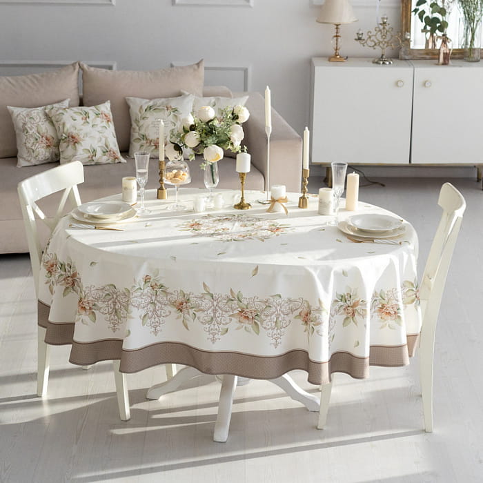 Скатерть овальная 170х250 см "Луиза"