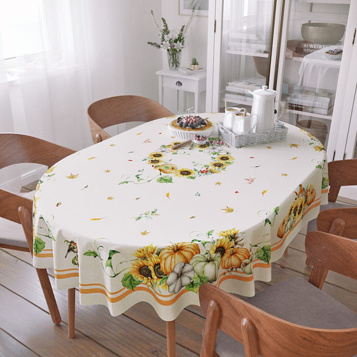 Скатерть овальная  170х250 см "Шадэ"