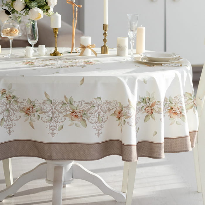Скатерть овальная 170х250 см "Луиза"
