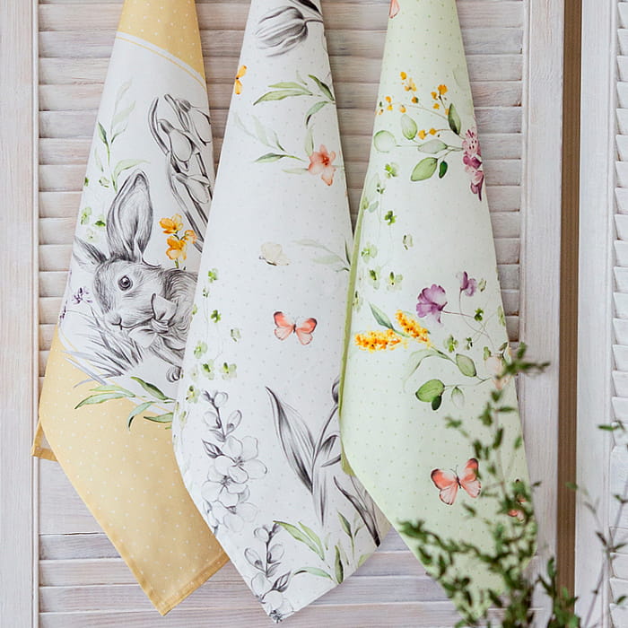 Набор Set-3 полотенец "Соната" цветочные