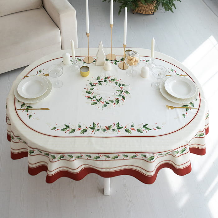 Скатерть овальная 140х170 см "Элегант"