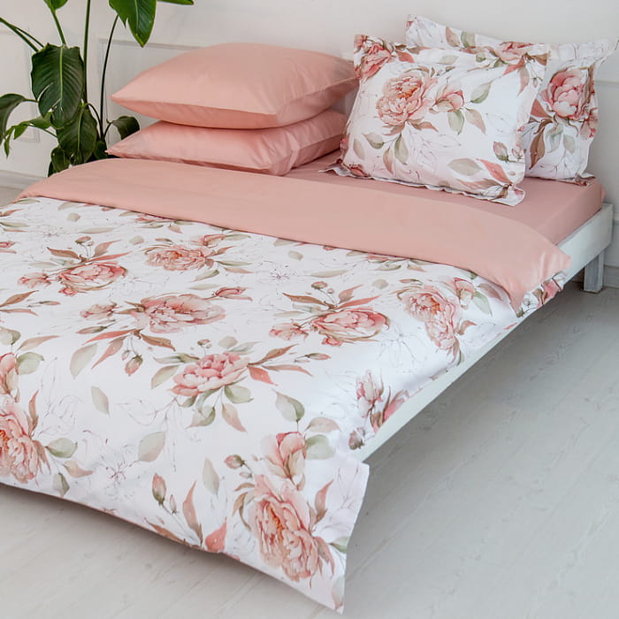 Евро комплект постельного белья "Розали" maxi