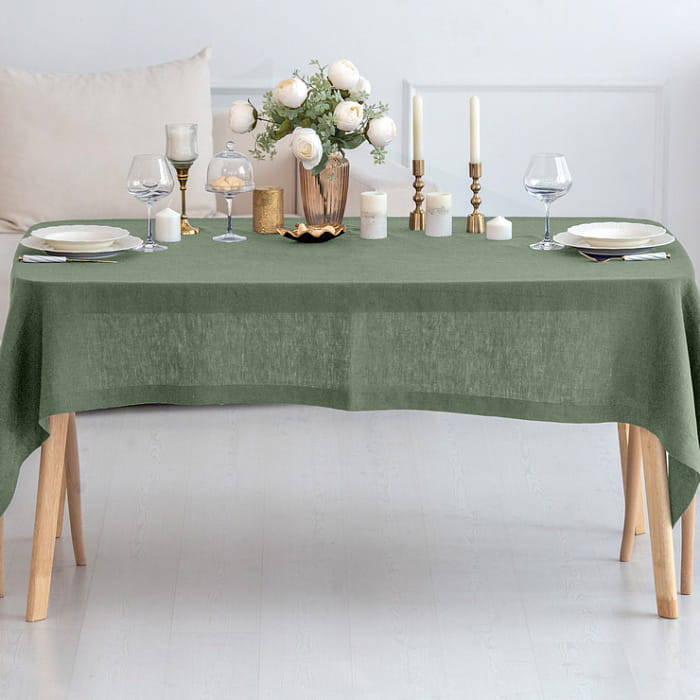 Скатерть 135х220 см цвет "Олива"