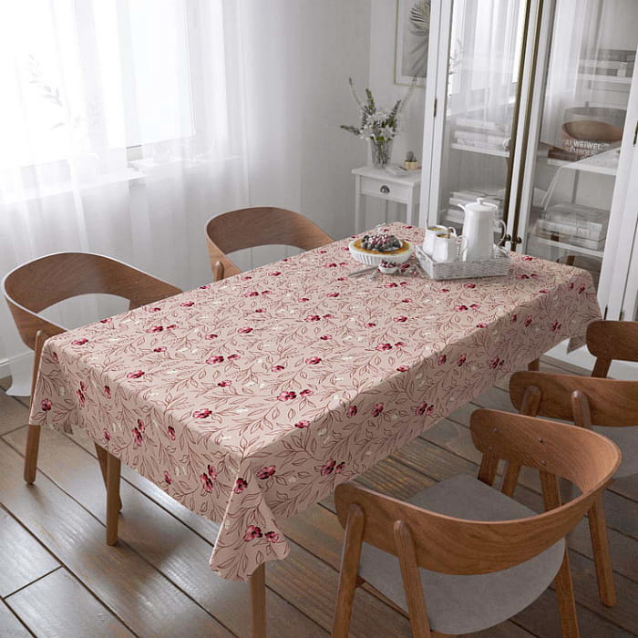 Скатерть  110х145 см "Вернисаж" мелкие цветы