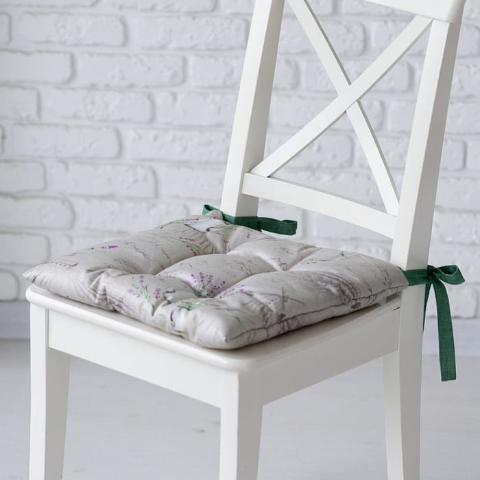 Подушка на стул "Лавандовое лето"