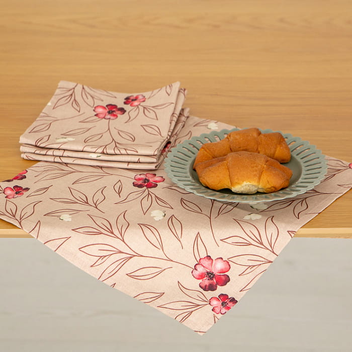 Набор Set-4 салфеток "Вернисаж" мелкие цветы