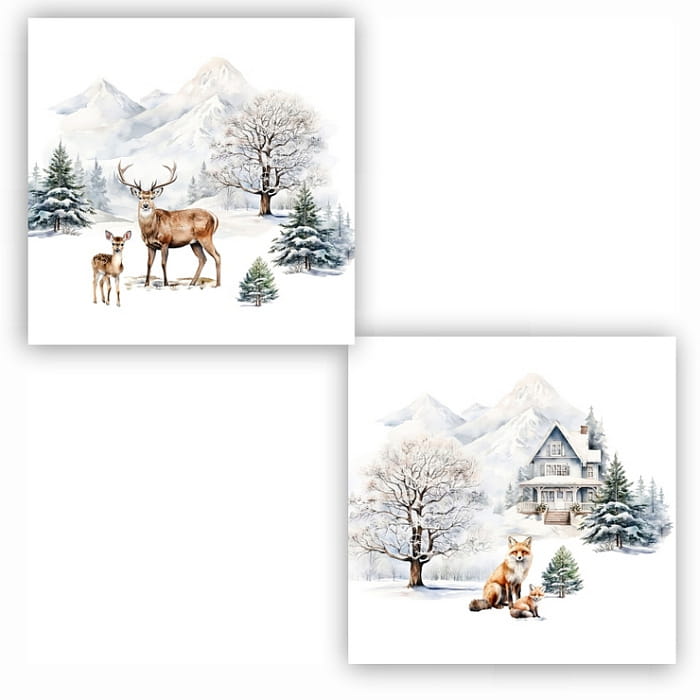 Набор Set-4 салфеток "Морозное утро"