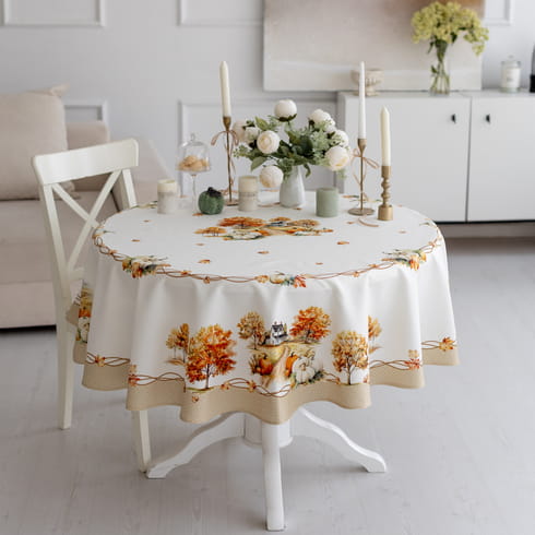 Скатерть круглая D-190 см "Терра"