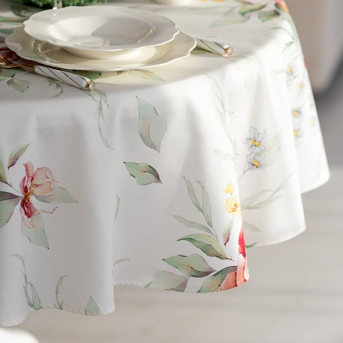 Скатерть круглая D-150 см "Белла паттерн"